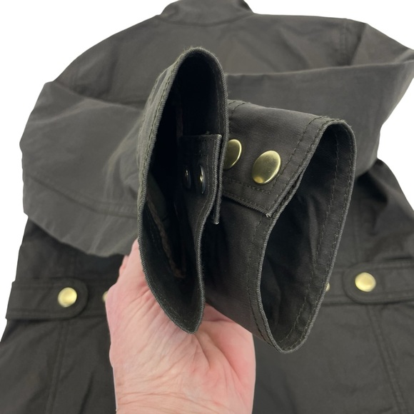 J. Crew Waxed Downtown Field Jacket Coat Size XS Green - Picture 13 of 16